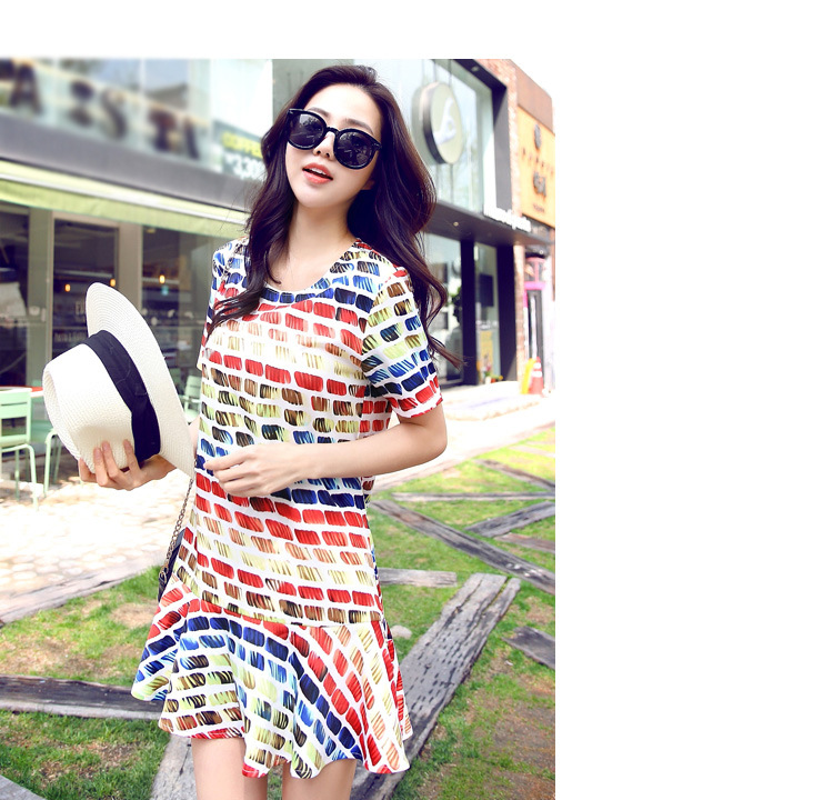 WD6108 Colourful Dress As Picture